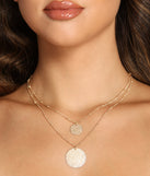 Chic Layered Coin Charm Necklace is a trendy pick to create 2023 festival outfits, festival dresses, outfits for concerts or raves, and complete your best party outfits!