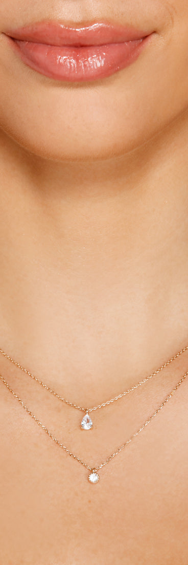 Dainty Details Cubic Zirconia Teardrop Necklace is a trendy pick to create 2023 festival outfits, festival dresses, outfits for concerts or raves, and complete your best party outfits!