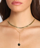 Sleek Vibes Layered Collar Necklace for 2022 festival outfits, festival dress, outfits for raves, concert outfits, and/or club outfits