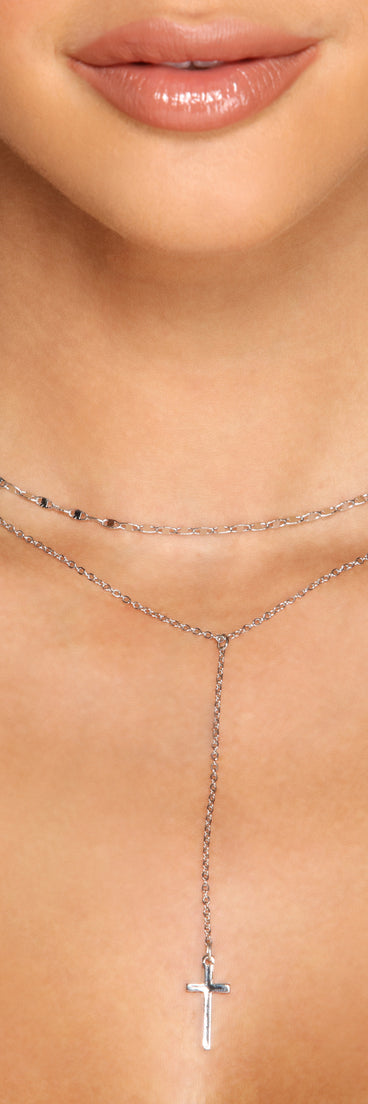 Sleek And Trendy Vibes Layered Necklace for 2022 festival outfits, festival dress, outfits for raves, concert outfits, and/or club outfits