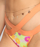 Butterfly And Sun Charms Belly Chain is a trendy pick to create 2023 festival outfits, festival dresses, outfits for concerts or raves, and complete your best party outfits!