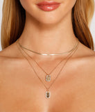 Trendy Luxe Layered Necklace Set is a trendy pick to create 2023 festival outfits, festival dresses, outfits for concerts or raves, and complete your best party outfits!