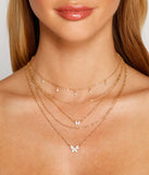 Flirty Butterfly Charm Rhinestone Necklace is a trendy pick to create 2023 festival outfits, festival dresses, outfits for concerts or raves, and complete your best party outfits!