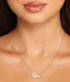 Cancer Script Necklace for 2022 festival outfits, festival dress, outfits for raves, concert outfits, and/or club outfits