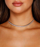 With Subtle Glam Rhinestone Choker as your homecoming jewelry or accessories, your 2023 Homecoming dress look will be fire!