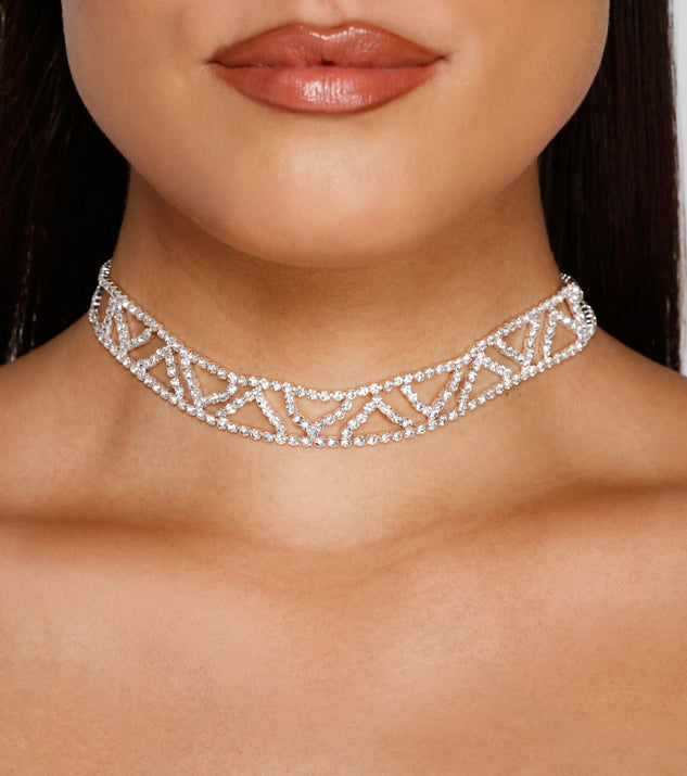 Bring The Sparkle Trendy Choker Necklace is the perfect Homecoming look pick with on-trend details to make the 2023 HOCO dance your most memorable event yet!
