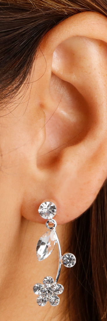 Glamorous Floral Beauty Necklace And Earrings Set