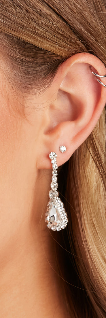 Dripping In Glamour Necklace And Earrings Set