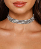 All About Luxe Rhinestone Choker Multi Pack is a trendy pick to create 2023 festival outfits, festival dresses, outfits for concerts or raves, and complete your best party outfits!