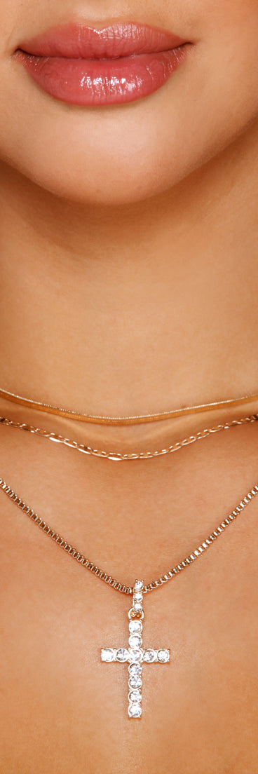 Endless Glamour Rhinestone Multi Necklace Pack is a trendy pick to create 2023 festival outfits, festival dresses, outfits for concerts or raves, and complete your best party outfits!