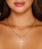 Endless Glamour Rhinestone Multi Necklace Pack is a trendy pick to create 2023 festival outfits, festival dresses, outfits for concerts or raves, and complete your best party outfits!