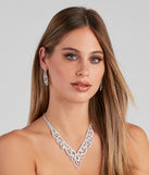 Grand Glam Rhinestone Necklace Set