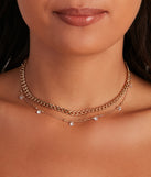 Glam Swag Rhinestone Layered Necklace