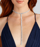 Bring The Glam Two Row Rhinestone Choker