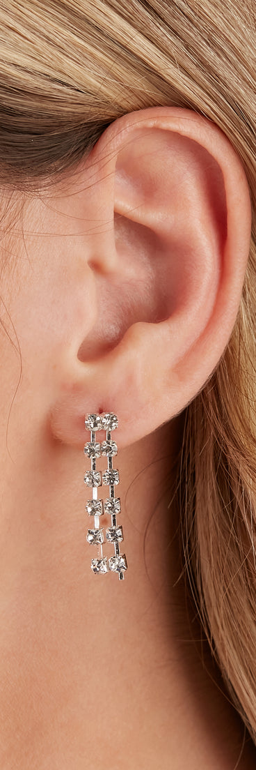 Glamour Hour Rhinestone Choker And Earrings