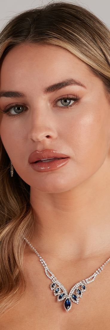 Sophisticated Gems Collar And Earrings