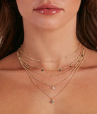 Boho Chic Layered Rhinestone Drop Necklace Set is a trendy pick to create 2023 festival outfits, festival dresses, outfits for concerts or raves, and complete your best party outfits!