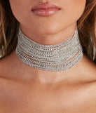 With Glam Drama Layered Rhinestone Choker as your homecoming jewelry or accessories, your 2023 Homecoming dress look will be fire!