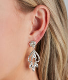 Glam Allure Rhinestone Collar Earrings Set