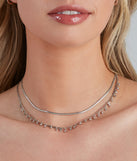 Dainty Snake Chain Rhinestone Drop Choker Set is a trendy pick to create 2023 festival outfits, festival dresses, outfits for concerts or raves, and complete your best party outfits!