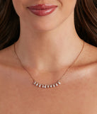 Minimalistic Charm Dainty Rhine Necklace