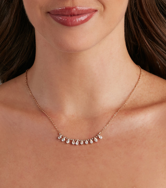 Minimalistic Charm Dainty Rhine Necklace