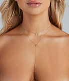 Dainty Gems Rhinestone Charm Lariat