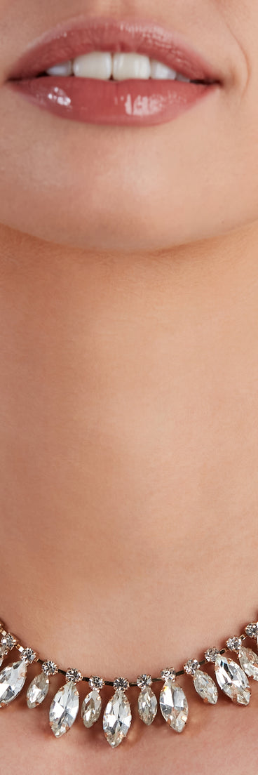 Everlasting Glam Rhinestone And Cubic Zirconia Collar