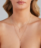 Raise The Bar Rhinestone Layered Necklace is a trendy pick to create 2023 festival outfits, festival dresses, outfits for concerts or raves, and complete your best party outfits!