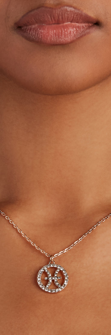 Zodiac Glam Rhinestone Necklace for 2022 festival outfits, festival dress, outfits for raves, concert outfits, and/or club outfits