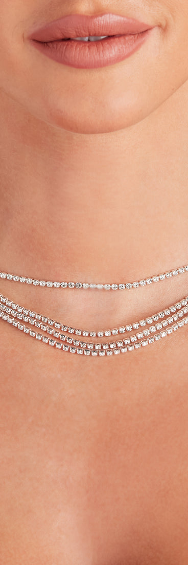 Glitz Attack Rhinestone Choker