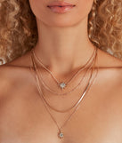 Star Girl Layered Chain Necklace is a trendy pick to create 2023 festival outfits, festival dresses, outfits for concerts or raves, and complete your best party outfits!