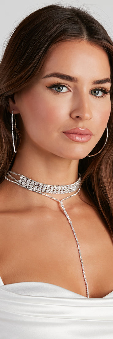 Love For Glam Choker And Necklace