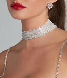 Glamorous Affair Rhinestone Choker Necklace