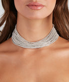Major Luxe Layered Rhinestone Choker