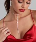 Radiate In Rhinestone T-Necklace