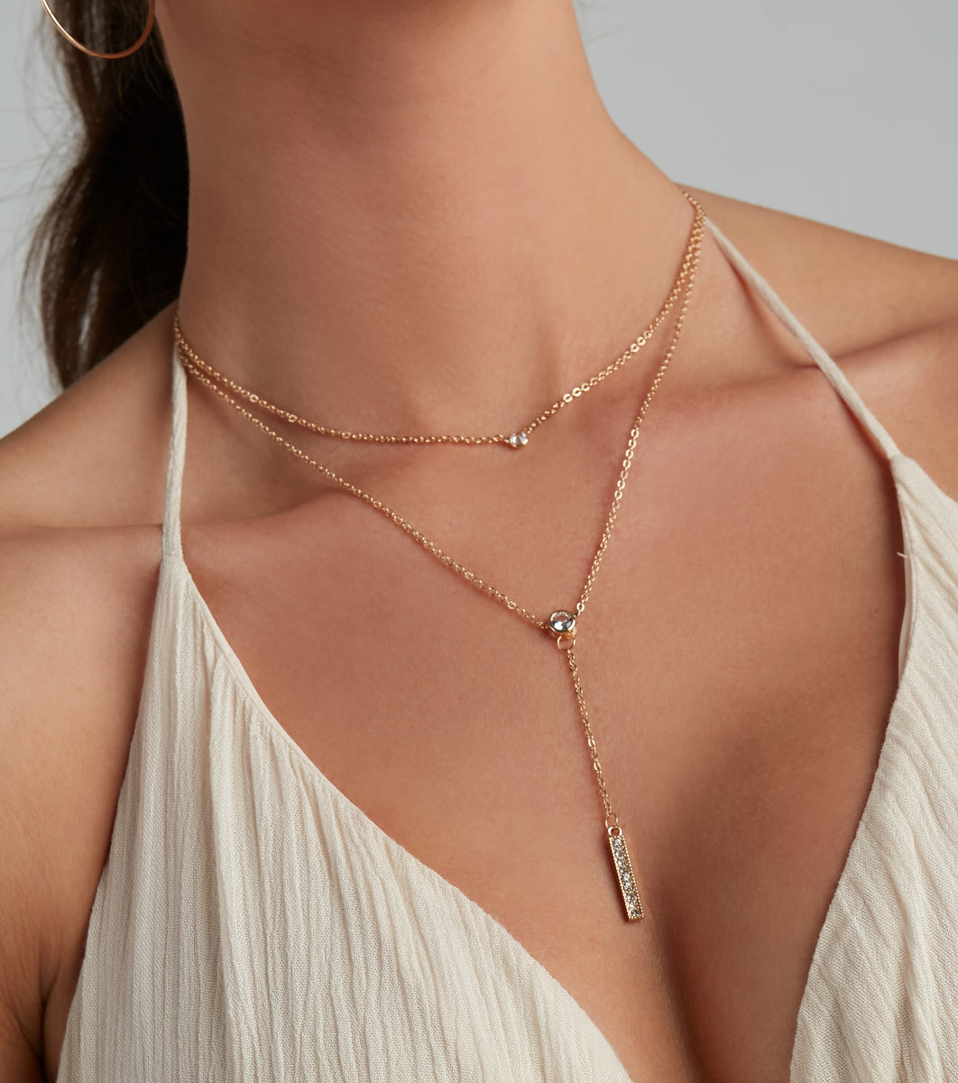 Elegant Shine Layered Necklace