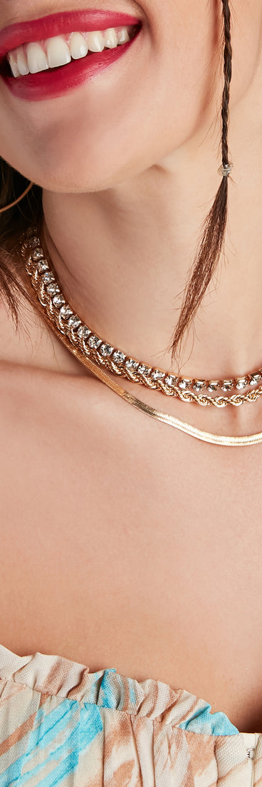 New Wave Three Piece Choker Set is a trendy pick to create 2023 festival outfits, festival dresses, outfits for concerts or raves, and complete your best party outfits!