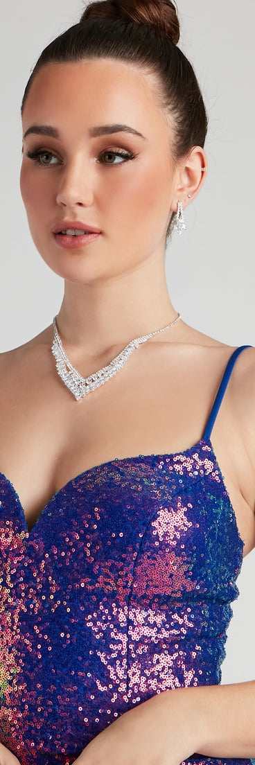 So Elegant Cubic Zirconia Necklace And Earrings Set is the perfect Homecoming look pick with on-trend details to make the 2023 HOCO dance your most memorable event yet!
