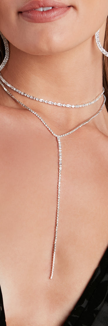Delicate Layers CZ Lariat Choker