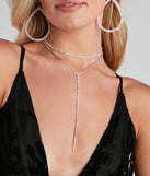 Delicate Layers CZ Lariat Choker