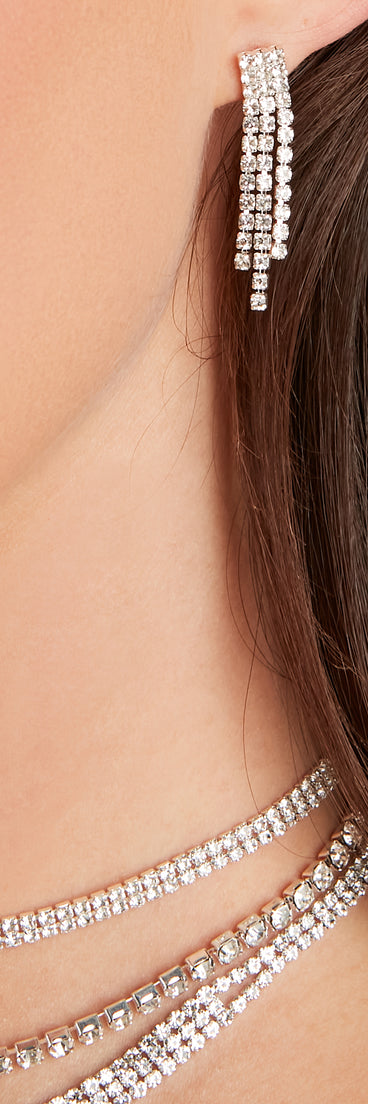 Fine Gems Necklace And Earrings Set