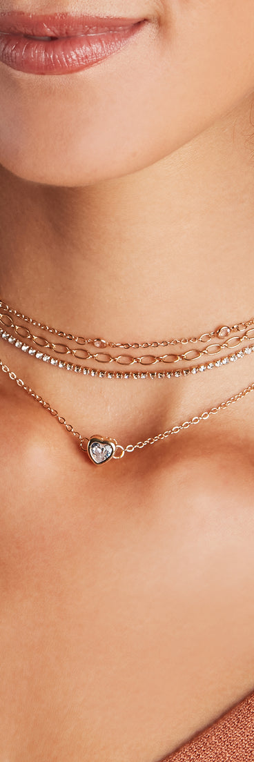 Dainty And Glam Choker Necklace Set