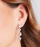 Sparkly Details Rhinestone Necklace And Earrings Set