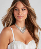 Trendy Fab Metal Mesh Bandana Necklace is a trendy pick to create 2023 festival outfits, festival dresses, outfits for concerts or raves, and complete your best party outfits!