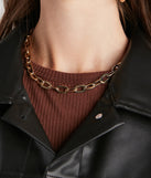 Perfect Statement Chain Link Collar is a trendy pick to create 2023 festival outfits, festival dresses, outfits for concerts or raves, and complete your best party outfits!