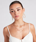 Cool-Girl Chic Celestial Charm Necklace is a fire pick to create 2023 festival outfits, concert dresses, outfits for raves, or to complete your best party outfits or clubwear!