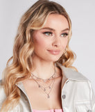 Among The Stars Layered Choker Necklace is a fire pick to create 2023 festival outfits, concert dresses, outfits for raves, or to complete your best party outfits or clubwear!
