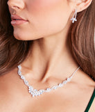 With Brilliant Sparkle Cubic Zirconia Necklace And Earrings Set as your homecoming jewelry or accessories, your 2023 Homecoming dress look will be fire!