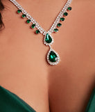 Glamorous Affair Gemstone Necklace And Earrings Set